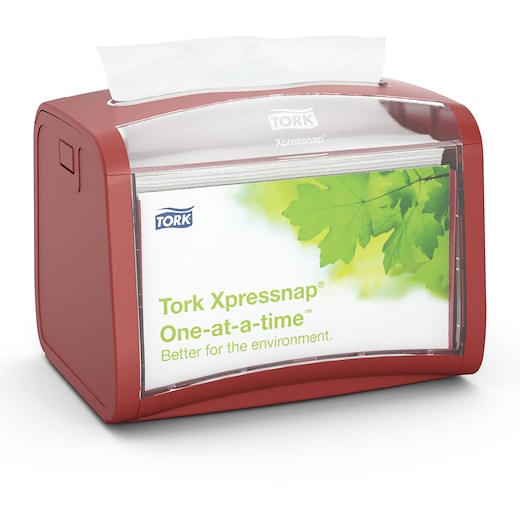 rojo Tork Xpressnap® Tabletop Dispenser N4 - rojo