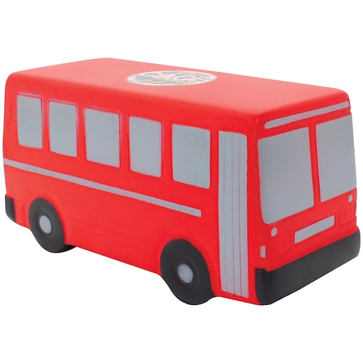 rouge Balle anti-stress Bus - red
