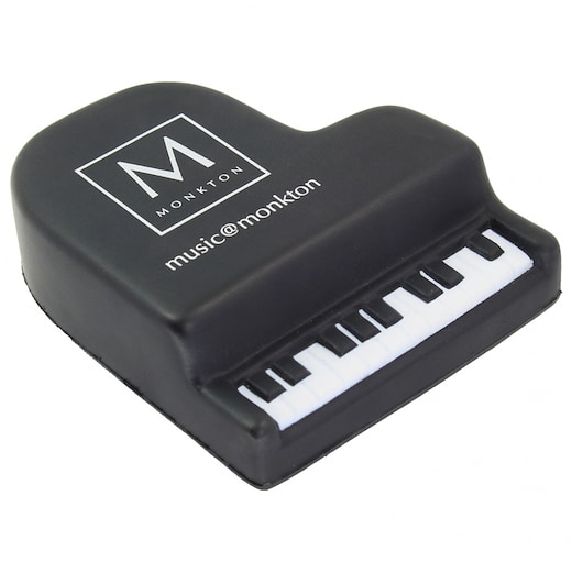 musta Stressipallo Piano - black