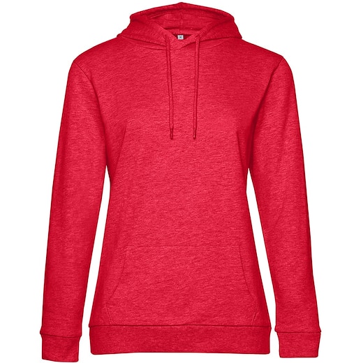 rosso B&C Hoodie Women - heather red