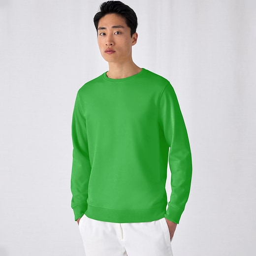 vihreä B&C Organic Crew Neck - omenanvihreä