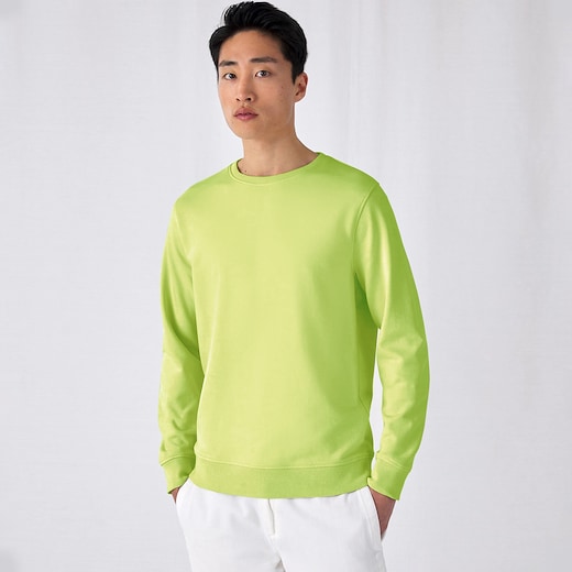 vihreä B&C Organic Crew Neck - lime