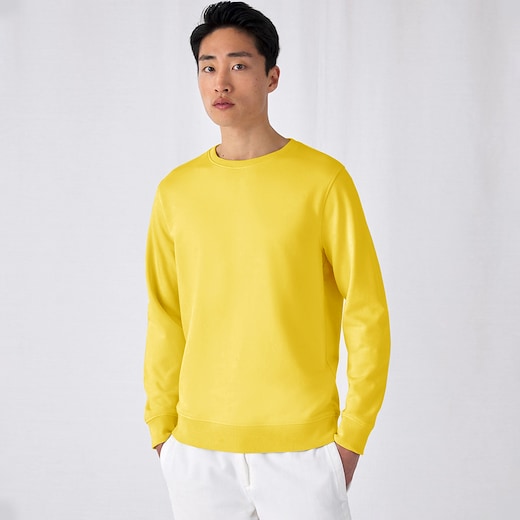 keltainen B&C Organic Crew Neck - yellow fizz