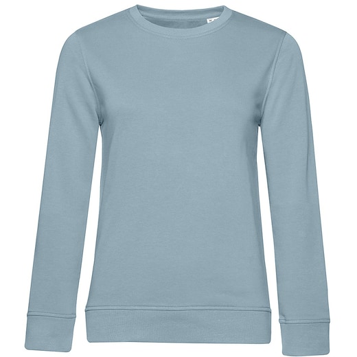 sininen B&C Organic Crew Neck Women - blue fog