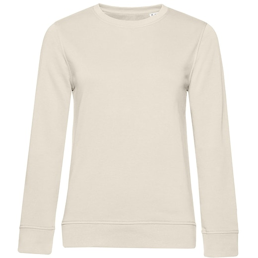 valkoinen B&C Organic Crew Neck Women - off white