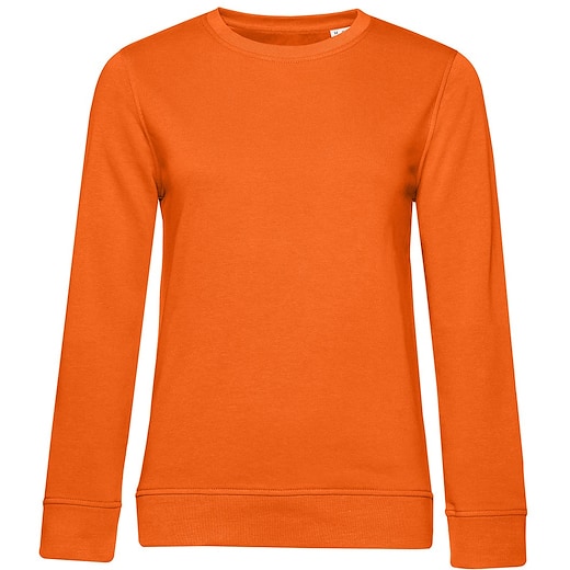 orange B&C Organic Crew Neck Women - pure orange