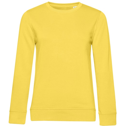 keltainen B&C Organic Crew Neck Women - yellow fizz