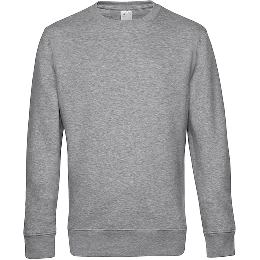B&C King Crew Neck - heather grey