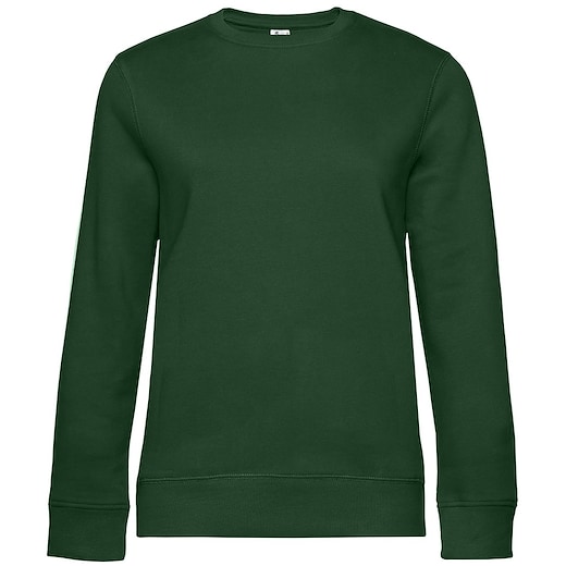 grønn B&C Queen Crew Neck - bottle green