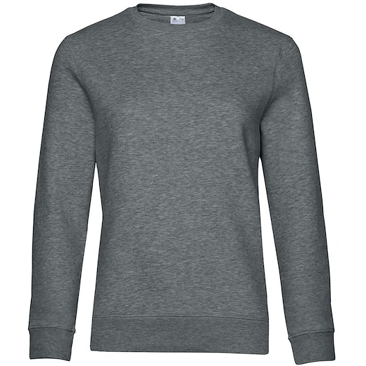 grå B&C Queen Crew Neck - heather mid grey