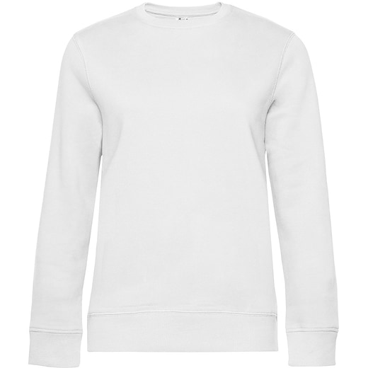 hvit B&C Queen Crew Neck - white