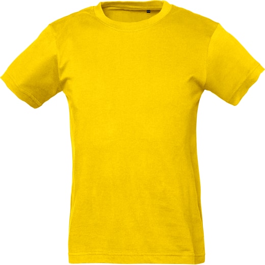keltainen Tee Jays Junior Power Tee - bright yellow