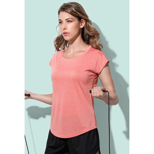 vihreä Stedman Recycled Sports-T Move Women - heather coral