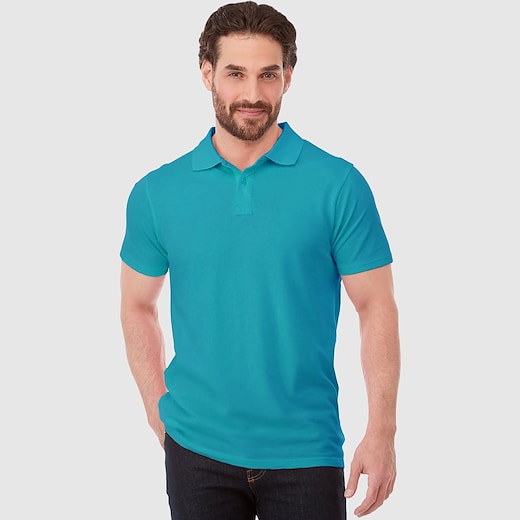 blå Elevate Helios Men´s Polo - aqua