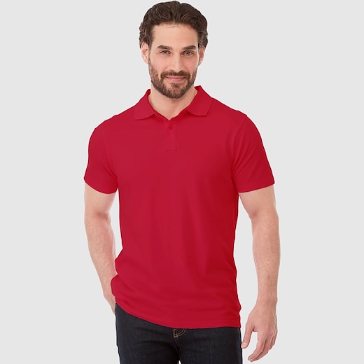 rød Elevate Helios Men´s Polo - red