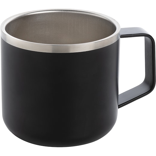 negro Taza de metal Caden - negro
