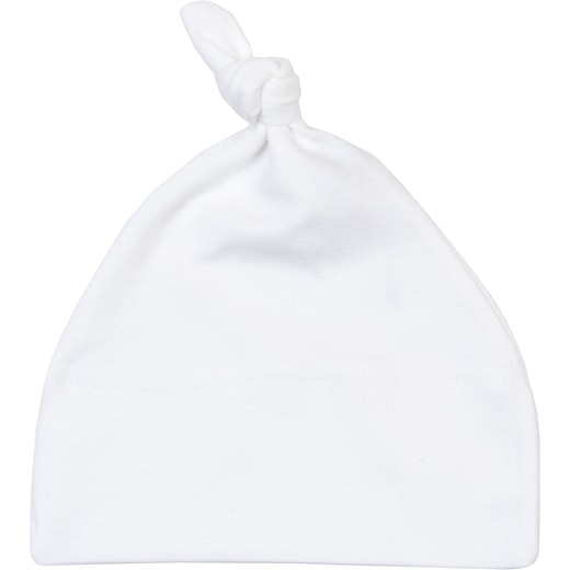 vit Babybugz Baby One Knot Hat - white