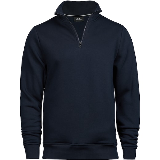 blå Tee Jays Half Zip Sweatshirt - navy