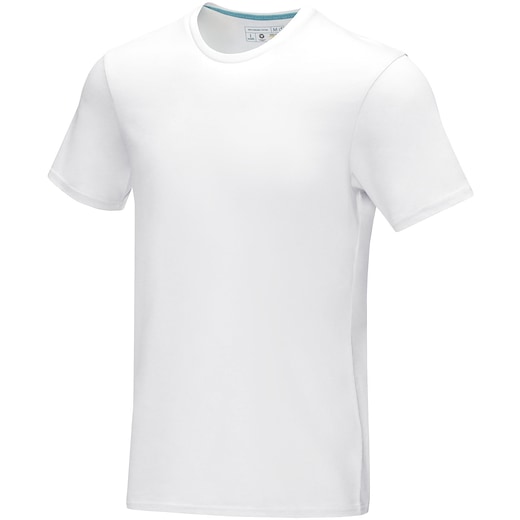 vit Elevate Azurite Men´s GOTS Organic T-shirt - white