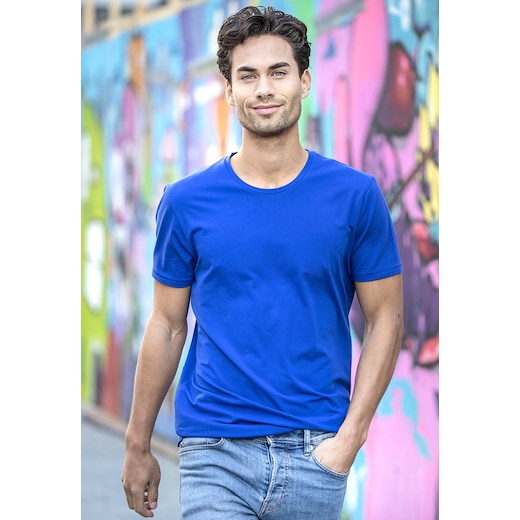 blå Elevate Balfour Men´s GOTS Organic T-shirt - blue