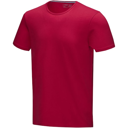 rosso Elevate Balfour Men´s GOTS Organic T-shirt - red