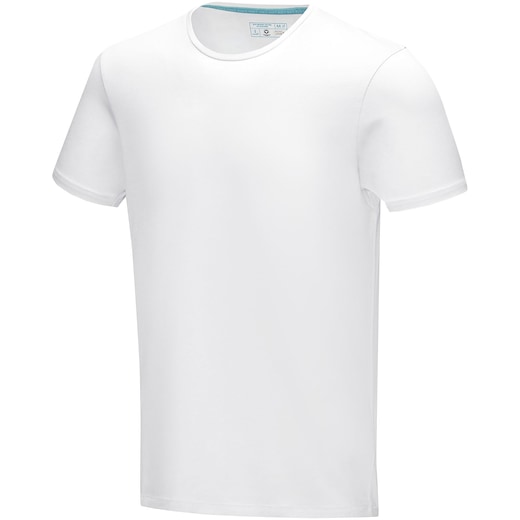 hvit Elevate Balfour Men´s GOTS Organic T-shirt - white