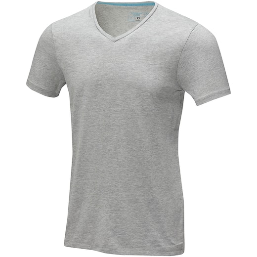 grå Elevate Kawartha Men´s GOTS Organic T-shirt - grey melange
