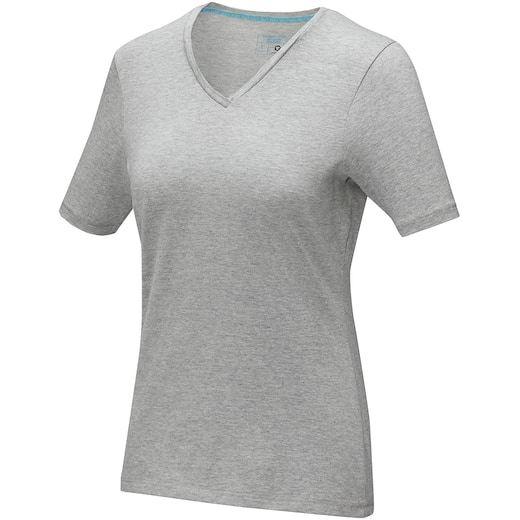 grå Elevate Kawartha Women´s GOTS Organic T-shirt - grey melange