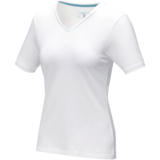 valkoinen Elevate Kawartha Women´s GOTS Organic T-shirt - white