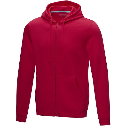 rouge Elevate Ruby Men´s GOTS Recycled Hoodie - red