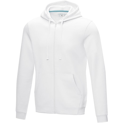 valkoinen Elevate Ruby Men´s GOTS Recycled Hoodie - white