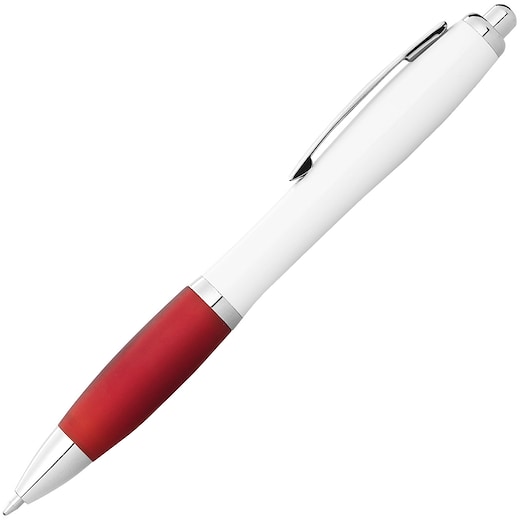 hvit Reklamepenn Valiant Digital - white/ red