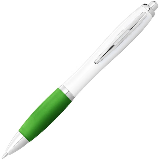 grønn Reklamepenn Valiant Digital - white/ lime