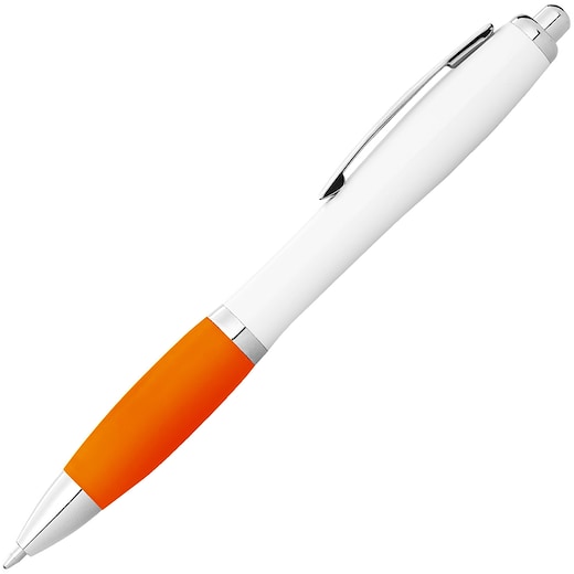 hvit Reklamepenn Valiant Digital - white/ orange