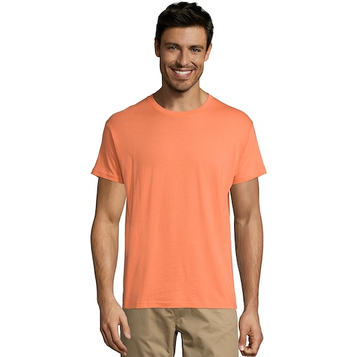 oransje SOL's Regent Unisex T-shirt - apricot