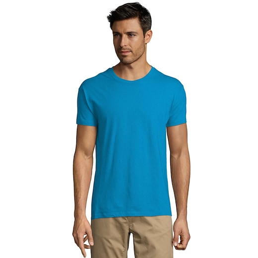 blau SOL´s Regent Unisex T-shirt - aqua