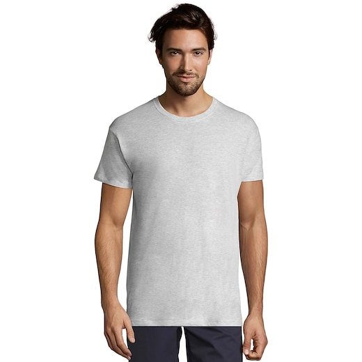 harmaa SOL´s Regent Unisex T-shirt - ash