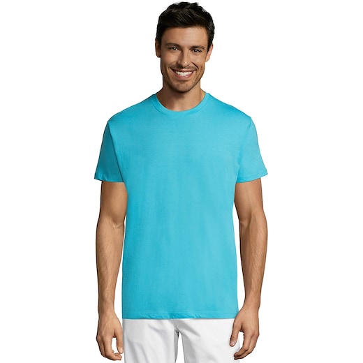 sininen SOL´s Regent Unisex T-shirt - atoll