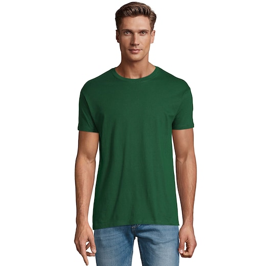 vihreä SOL´s Regent Unisex T-shirt - bottle green