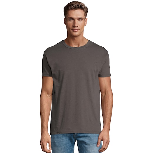 grau SOL´s Regent Unisex T-shirt - dark grey