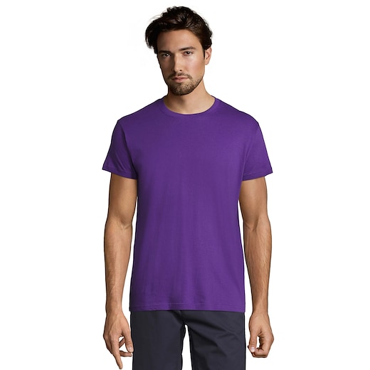 lilla SOL´s Regent Unisex T-shirt - dark purple
