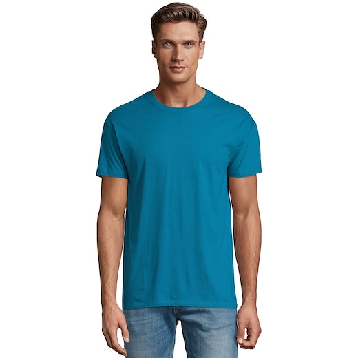 sininen SOL´s Regent Unisex T-shirt - duck egg blue