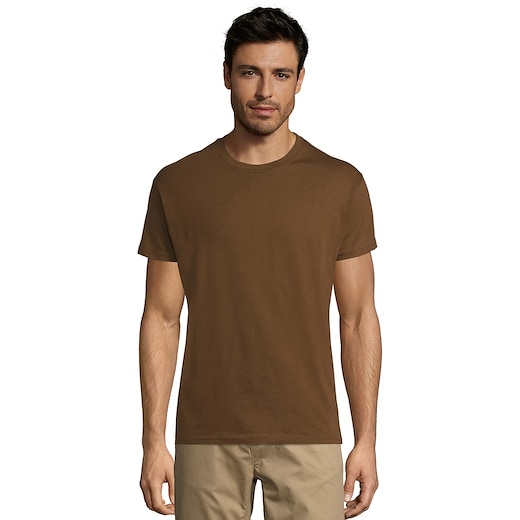 marrone SOL´s Regent Unisex T-shirt - earth