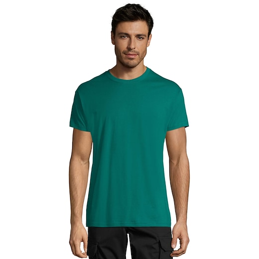 vihreä SOL´s Regent Unisex T-shirt - emerald