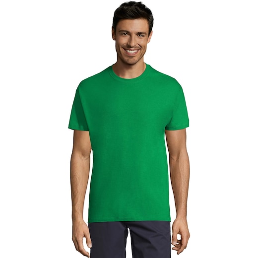 vihreä SOL´s Regent Unisex T-shirt - kelly green