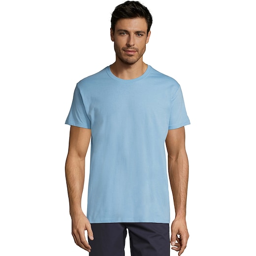 sininen SOL´s Regent Unisex T-shirt - sky