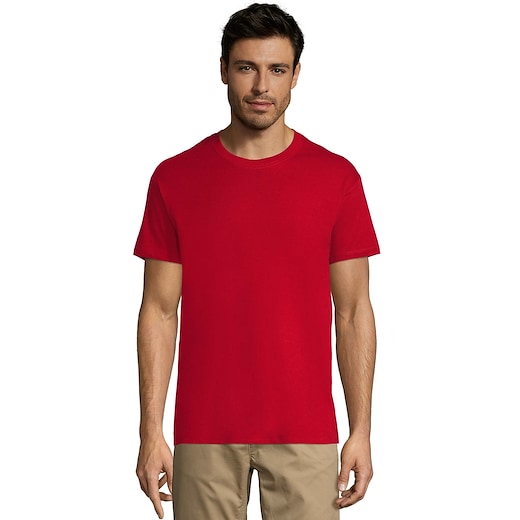 rød SOL's Regent Unisex T-shirt - tango red