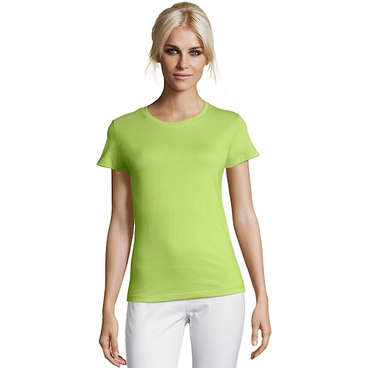grøn SOL´s Regent Women T-shirt - apple green