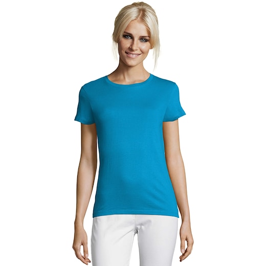 blau SOL´s Regent Women T-shirt - aqua