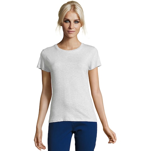 grau SOL´s Regent Women T-shirt - ash